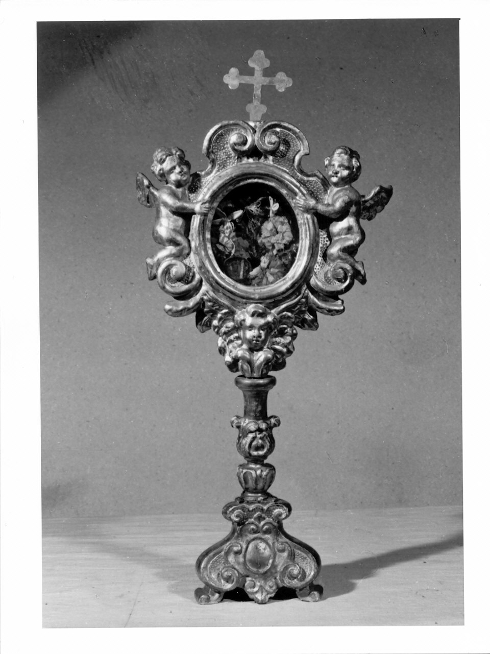 reliquiario - a ostensorio, opera isolata - ambito lombardo (sec. XVII)