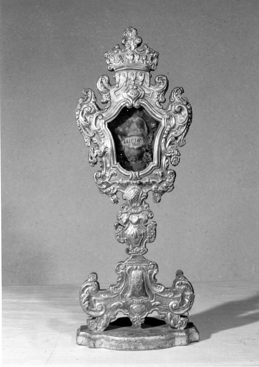 reliquiario - a ostensorio, coppia - ambito lombardo (metà sec. XVIII)