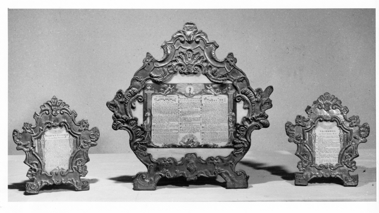 servizio di cartagloria, opera isolata - ambito lombardo (metà sec. XVIII)