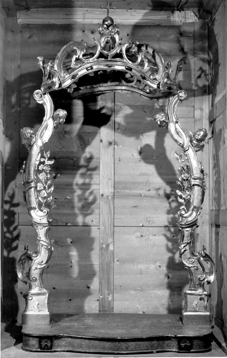 baldacchino d'altare, opera isolata - ambito lombardo (seconda metà sec. XVIII)