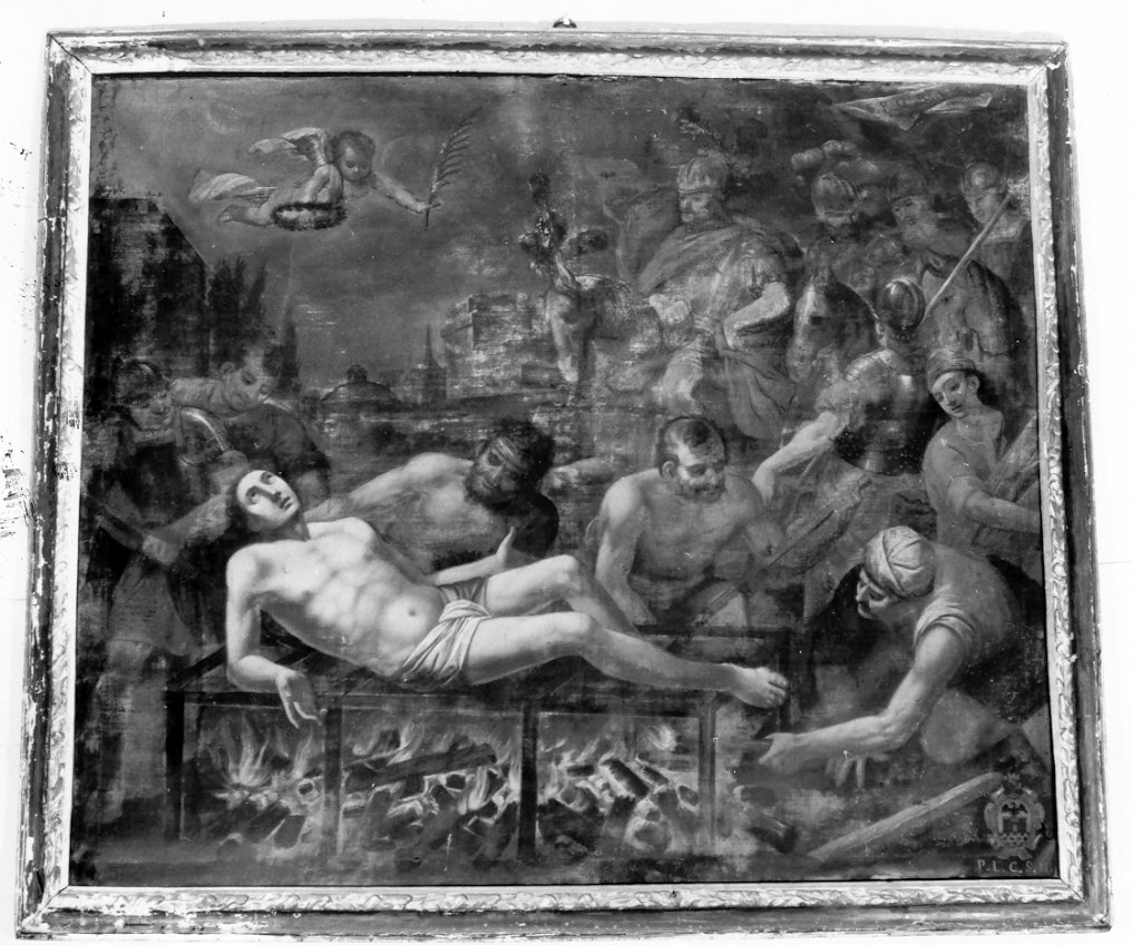 martirio di San Lorenzo (dipinto, pendant) - ambito lombardo (seconda metà sec. XVII)