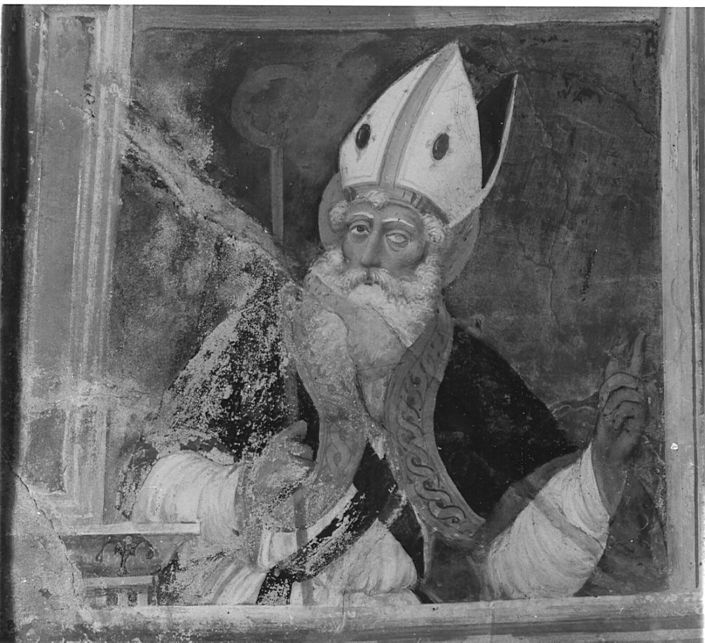 Sant'Abbondio (dipinto, elemento d'insieme) di Valorsa Cipriano (attribuito) (metà sec. XVI)