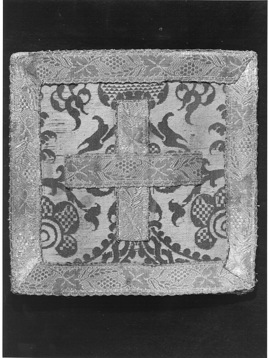 borsa del corporale, opera isolata - manifattura italiana (fine/inizio secc. XVI/ XVII)