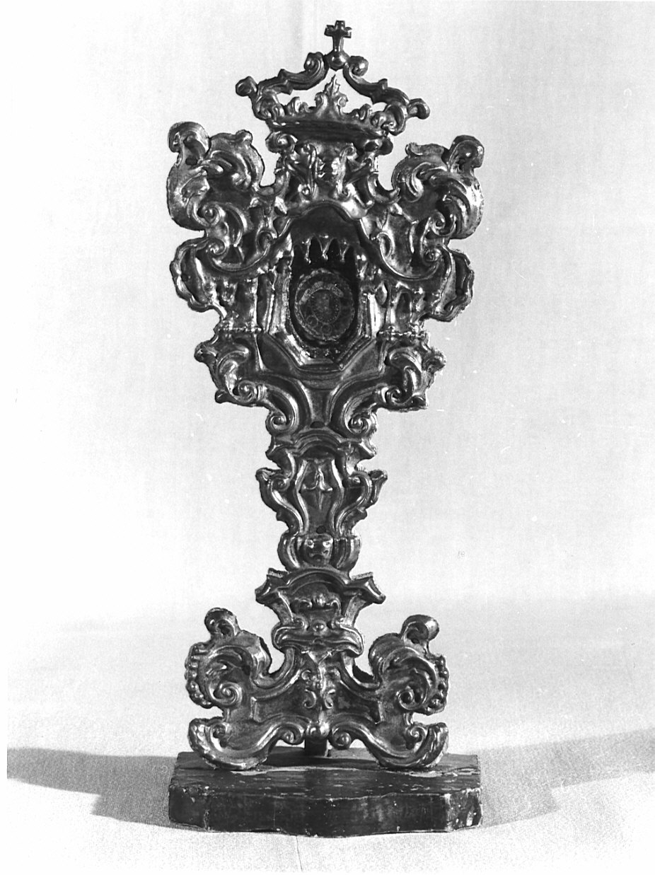 reliquiario - a ostensorio, opera isolata - ambito valtellinese (prima metà sec. XVIII)