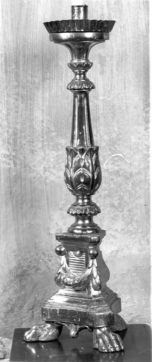 candeliere d'altare, serie - ambito valtellinese (fine/inizio secc. XVIII/ XIX)