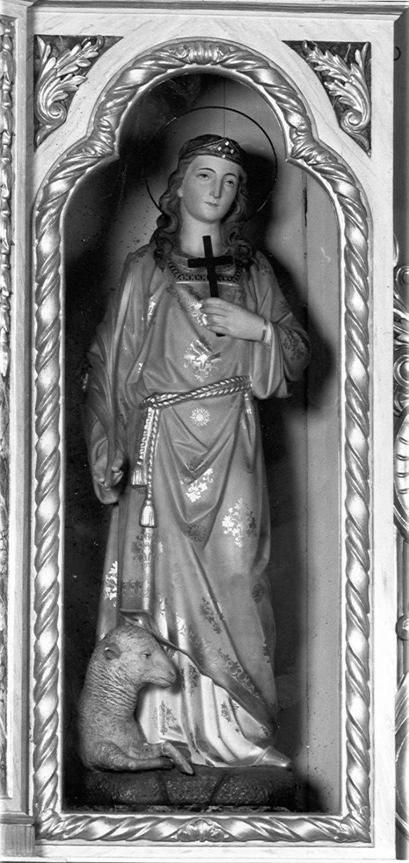 Sant'Agnese (statua, elemento d'insieme) - bottega lombarda (seconda metà sec. XIX)