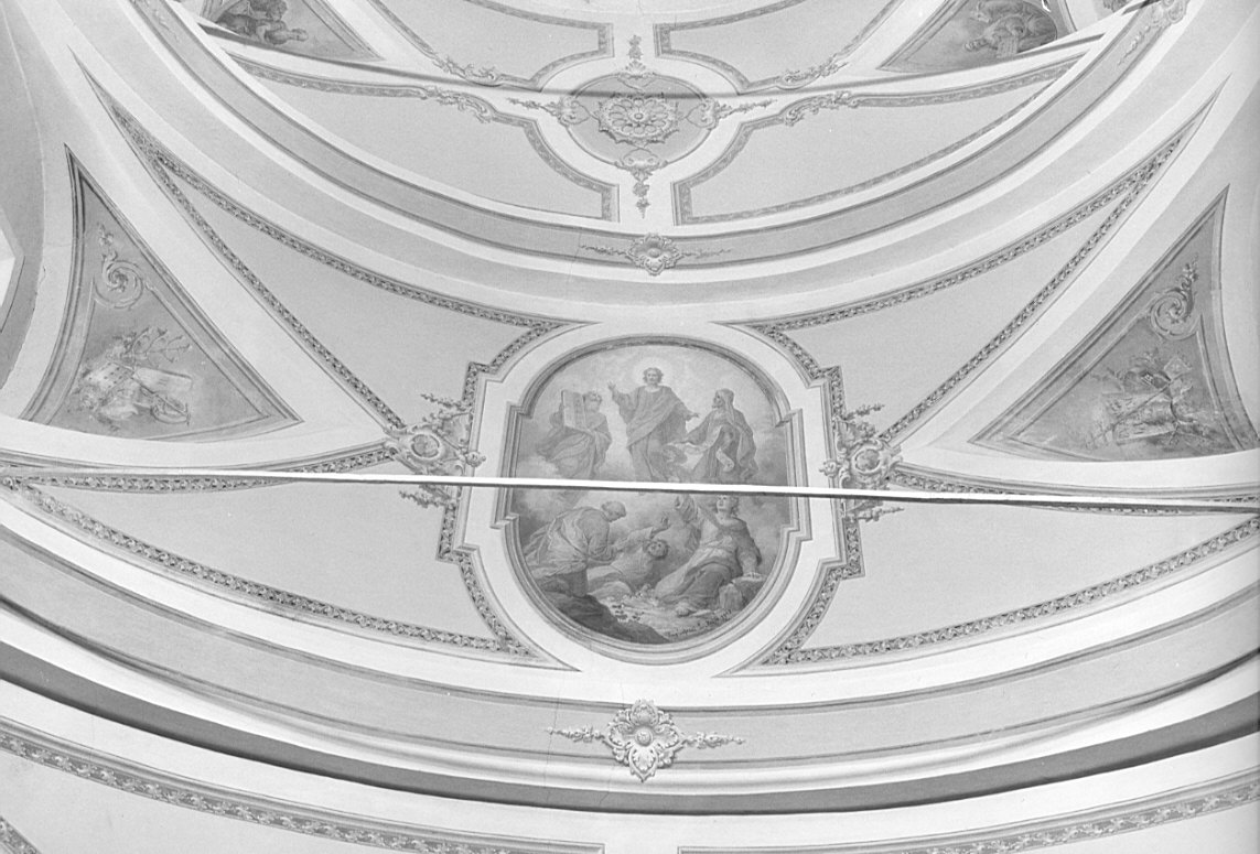 Resurrezione di Cristo/ motivi decorativi (dipinto, elemento d'insieme) di Tagliaferri Luigi (sec. XX)