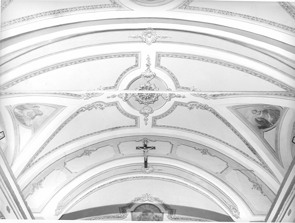 San Giovanni Evangelista/ San Matteo Evangelista/ motivi decorativi (dipinto, elemento d'insieme) di Tagliaferri Luigi (sec. XX)