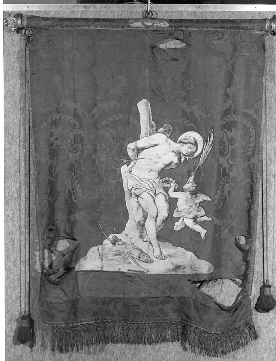 stendardo processionale - manifattura italiana (sec. XVIII)