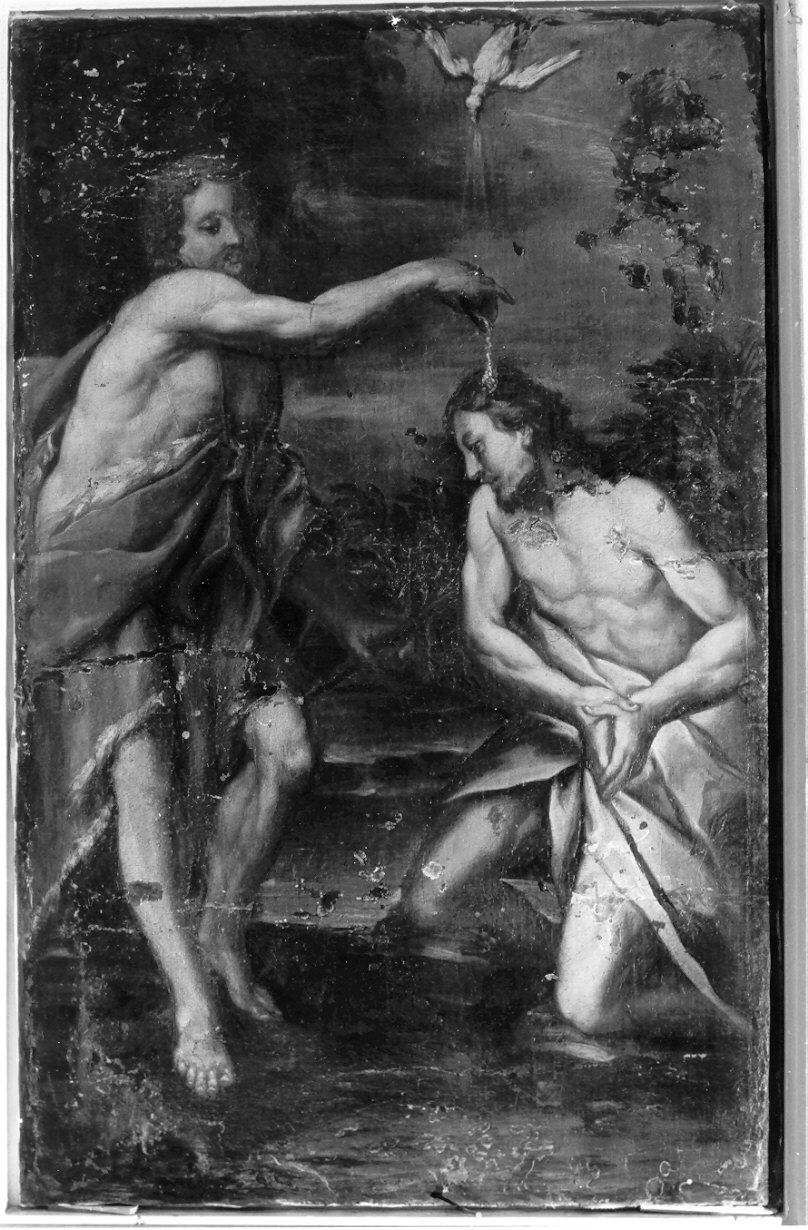 battesimo di Cristo (dipinto) - ambito lombardo (sec. XVII)