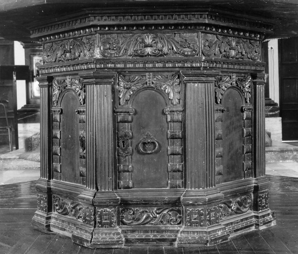 mensa d'altare - ambito lombardo (sec. XVII)