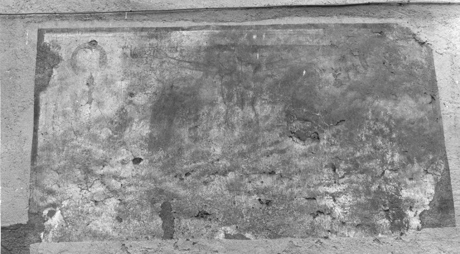 crocifissione (dipinto, frammento) - ambito lombardo (sec. XV)