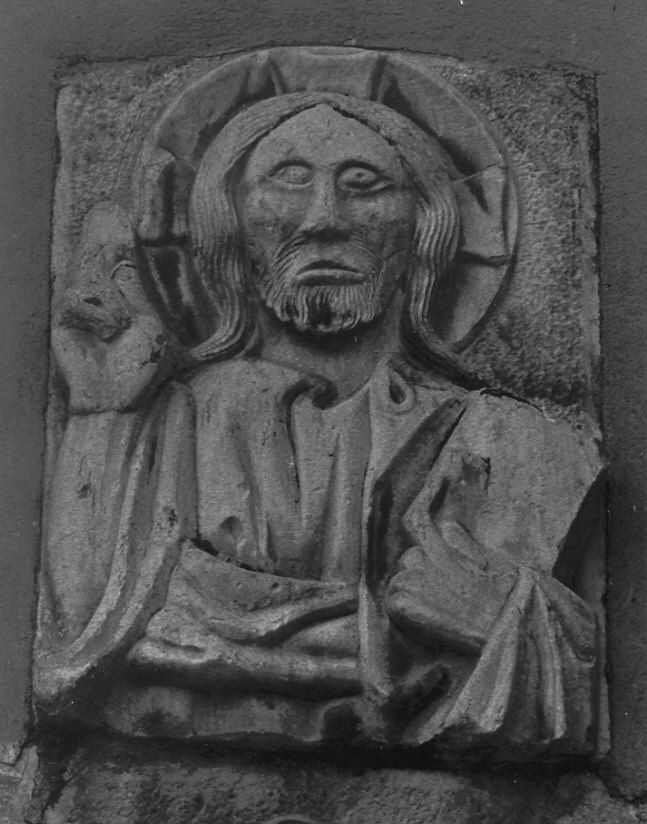 Cristo redentore benedicente (rilievo) - ambito lombardo (sec. XIV)
