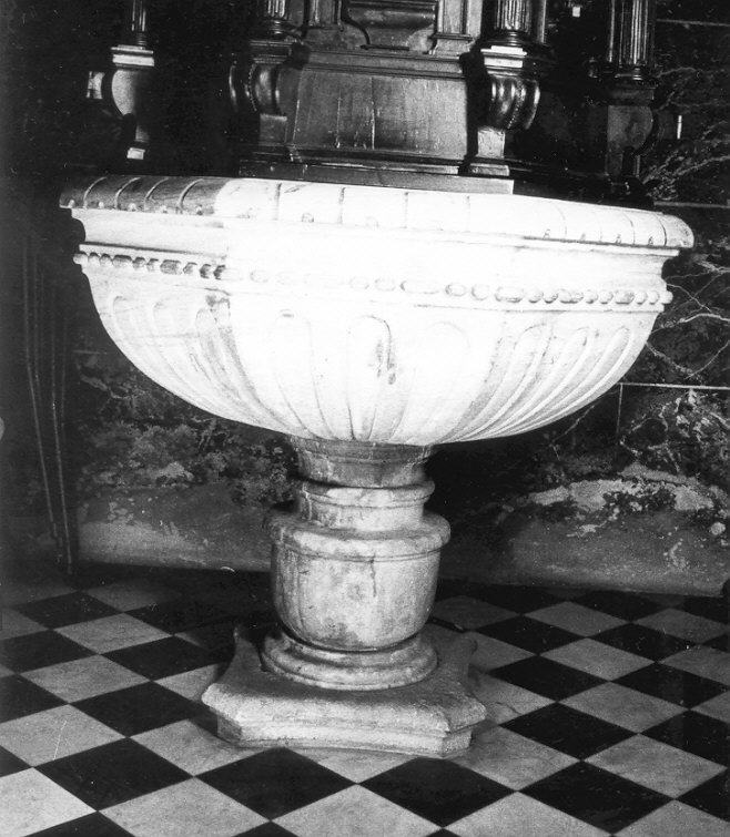 fonte battesimale - ambito lombardo (sec. XVII)