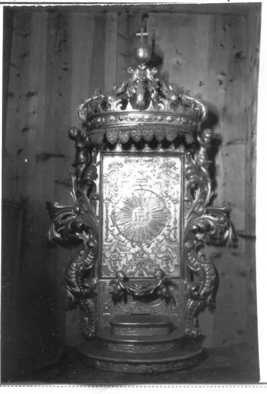 tronetto per esposizione eucaristica - ambito lombardo (sec. XVIII)