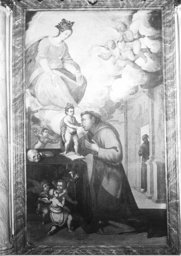 Sant'Antonio da Padova con il bambino (dipinto) di Marni Carlo (sec. XVII)