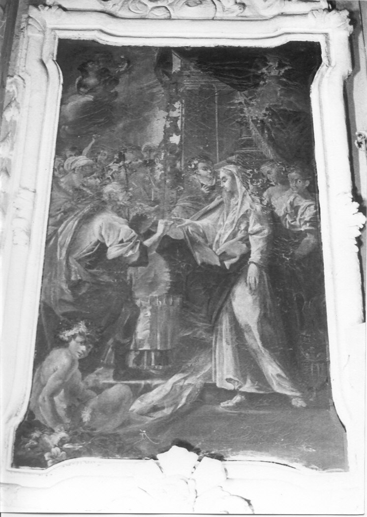 Sposalizio di Maria Vergine (dipinto, pendant) - ambito lombardo (sec. XVII)