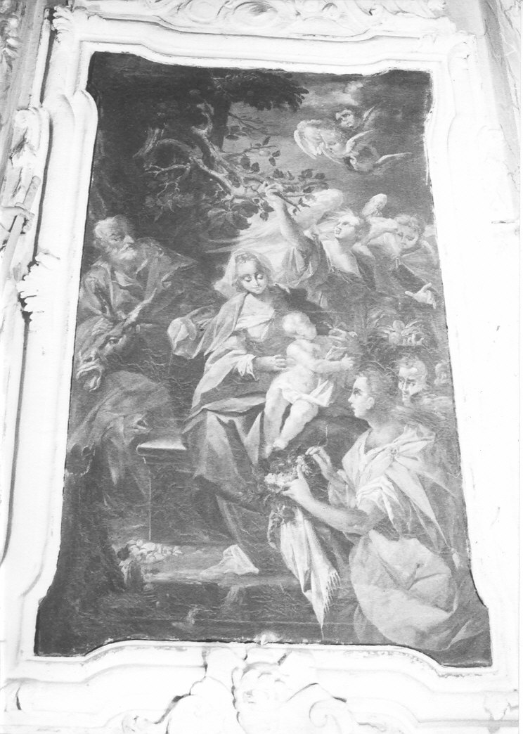 riposo nella fuga in Egitto (dipinto, pendant) - ambito lombardo (sec. XVII)