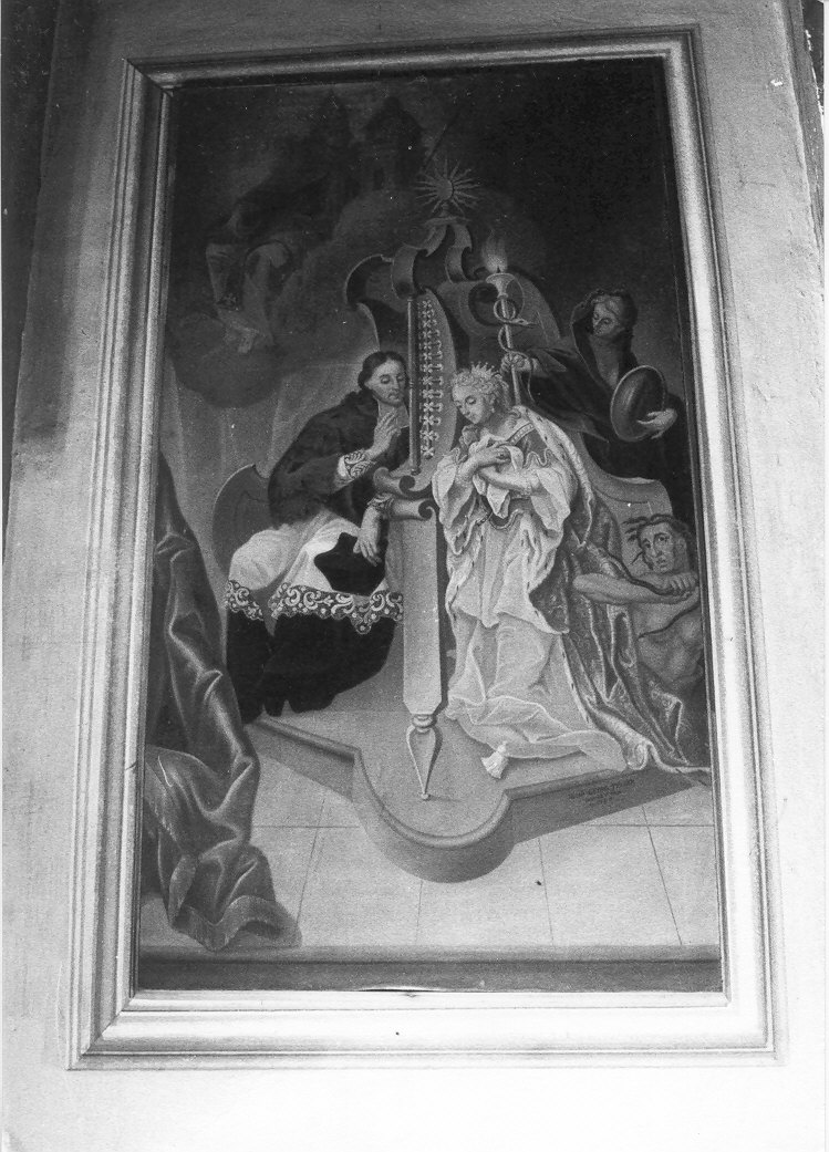 San Giovanni Nepomuceno e il segreto della confessione (dipinto, pendant) di Telser Johan Georg (sec. XVIII)