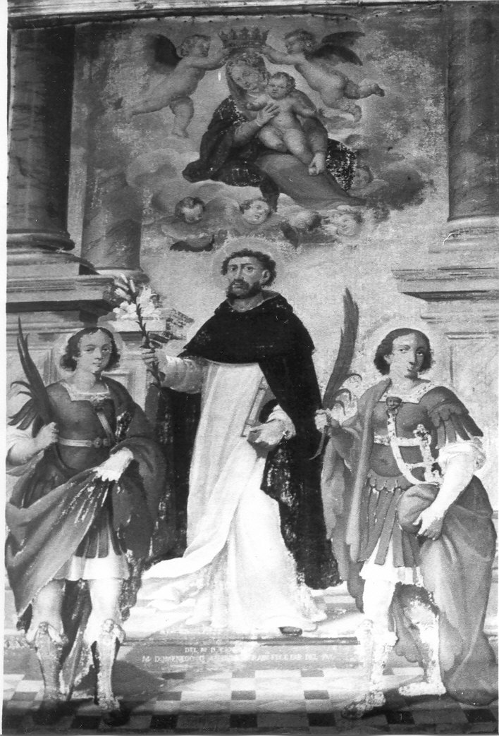 San Domenico e i Santi Protasio e Gervasio martiri (dipinto) - ambito lombardo (fine/inizio secc. XVI/ XVII)