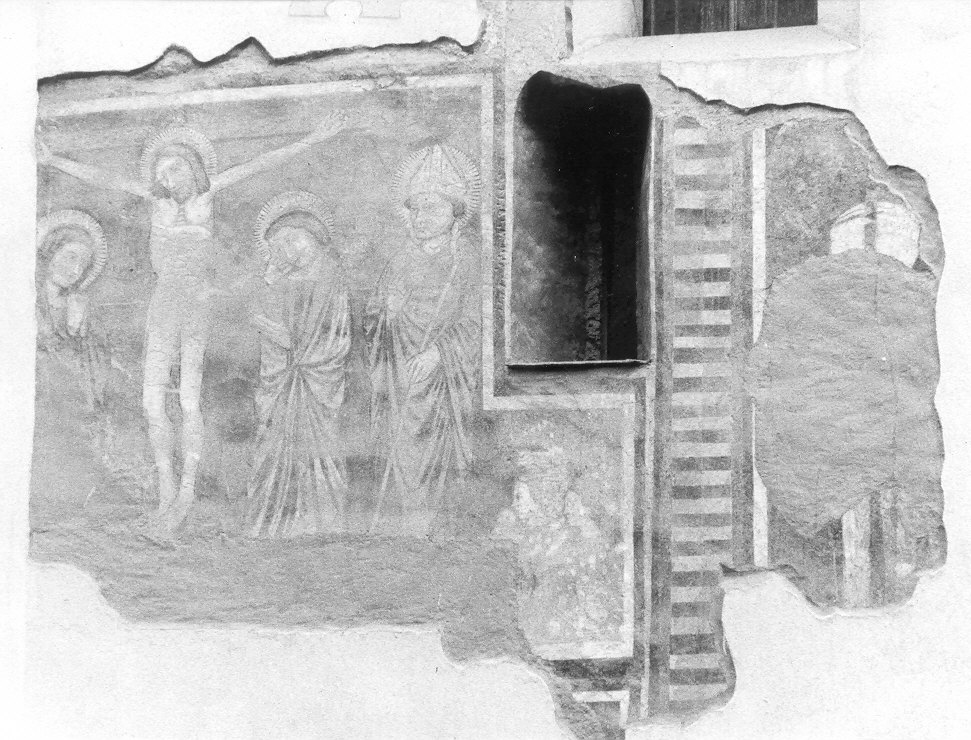crocifissione (dipinto) - ambito lombardo (sec. XIV)