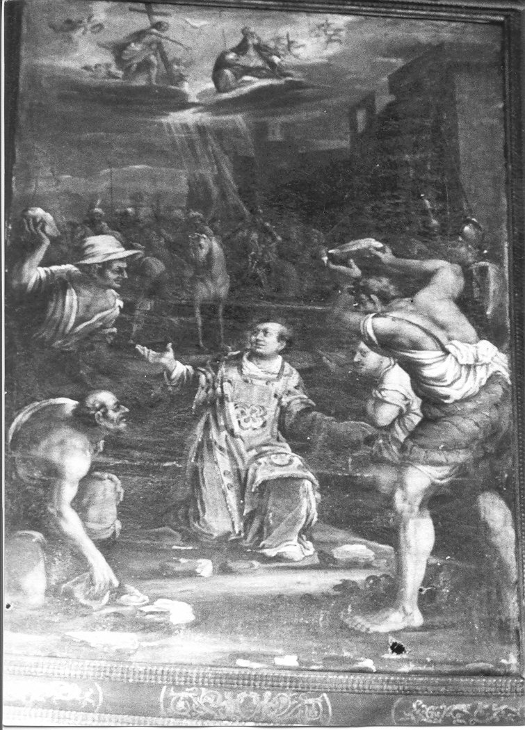 lapidazione di Santo Stefano (dipinto) - ambito lombardo (sec. XVII)