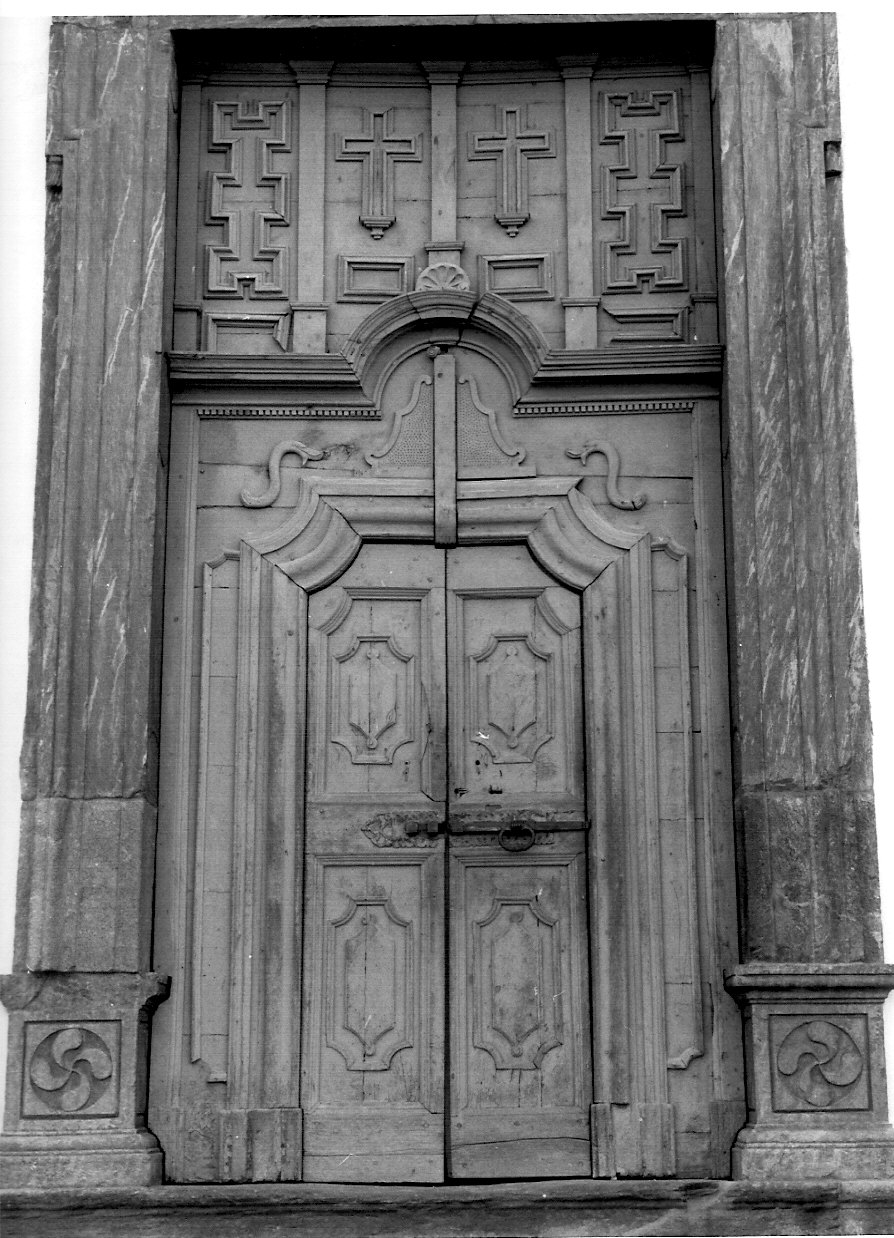 porta - a due battenti, opera isolata - bottega lombarda (sec. XVIII)