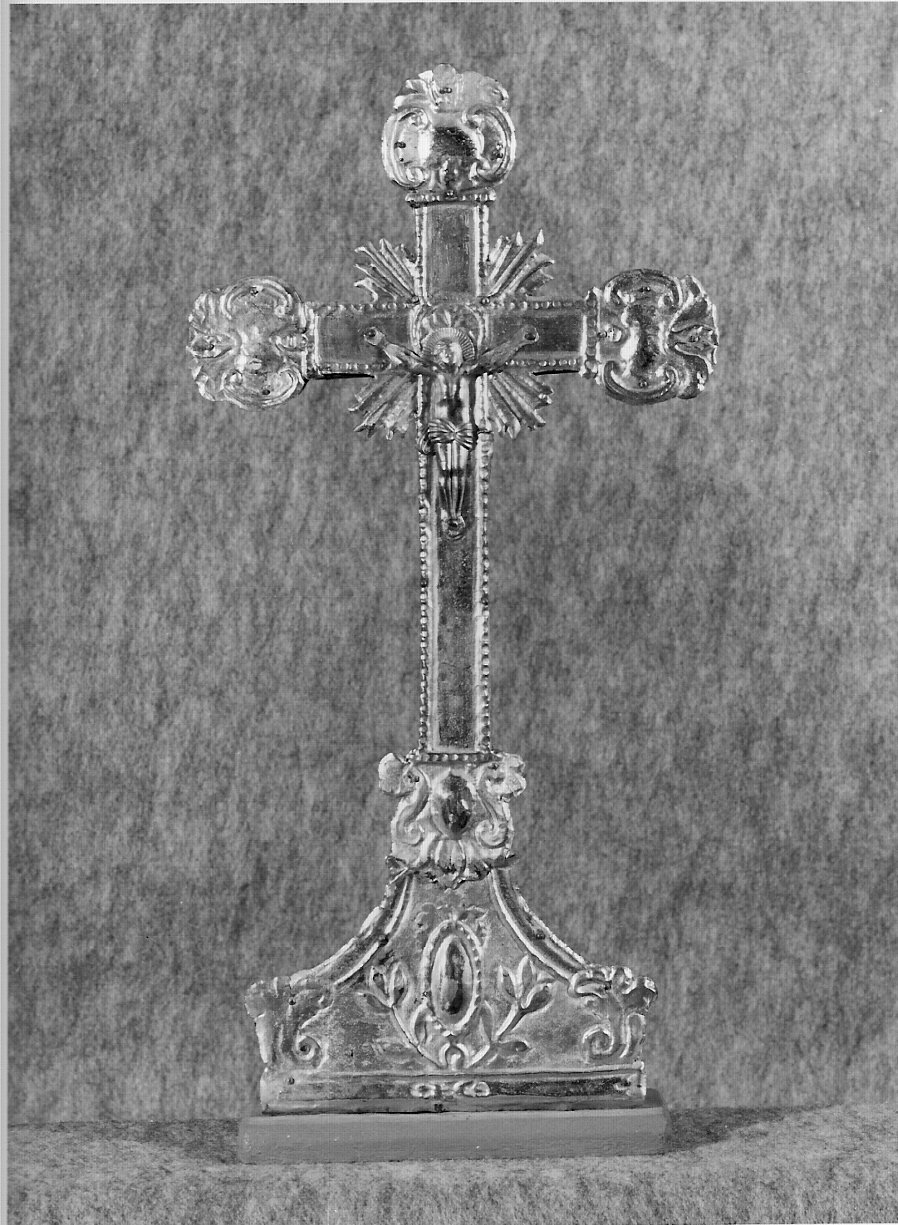 croce d'altare, opera isolata - bottega lombarda (sec. XIX)