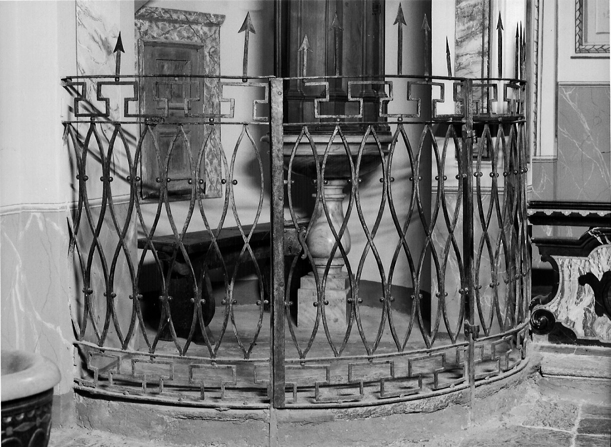 cancellata del fonte battesimale, opera isolata - bottega lombarda (primo quarto sec. XIX)