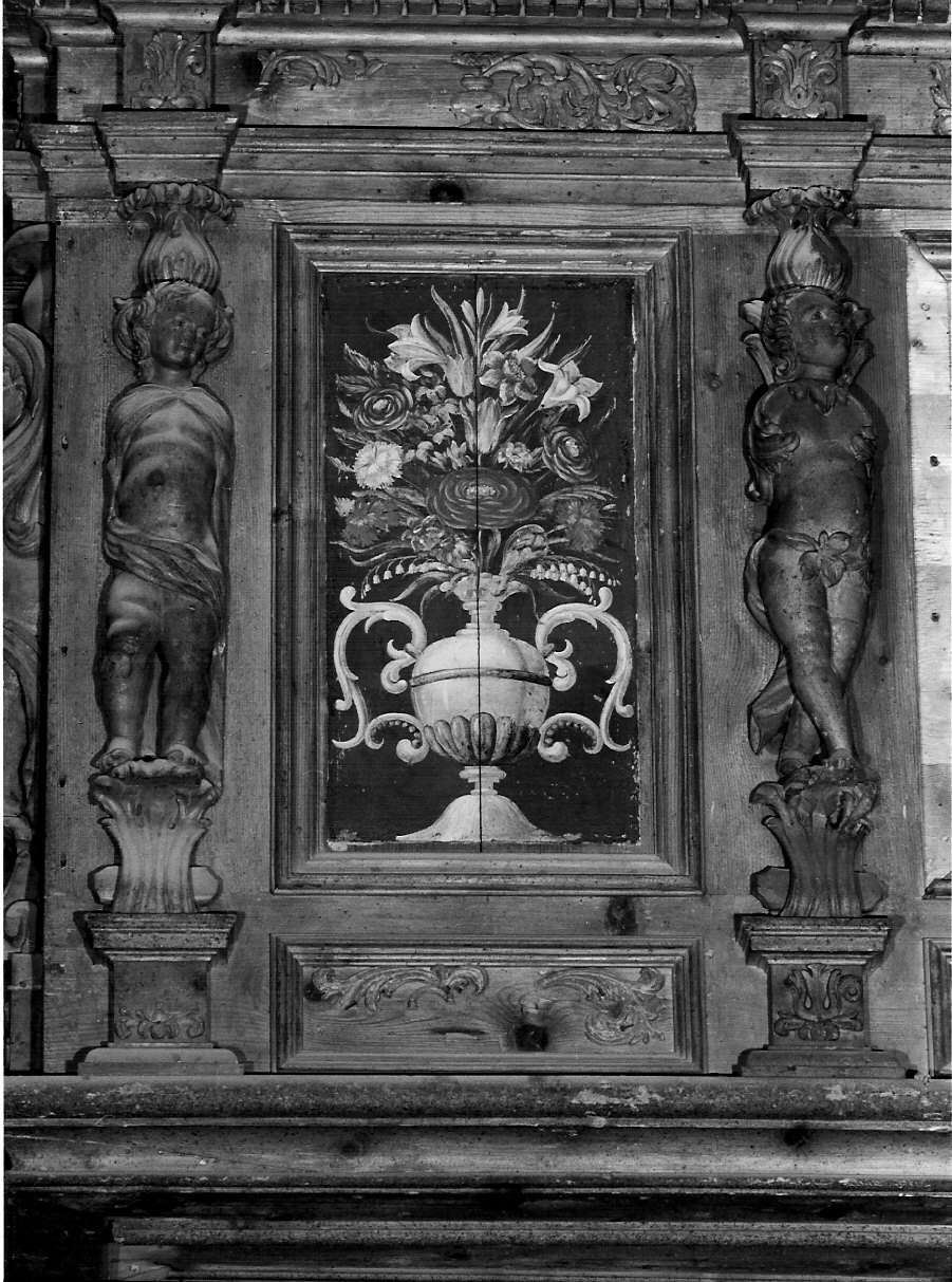 vaso con fiori (dipinto) di Salmoiraghi Giovanni Battista (sec. XVII)