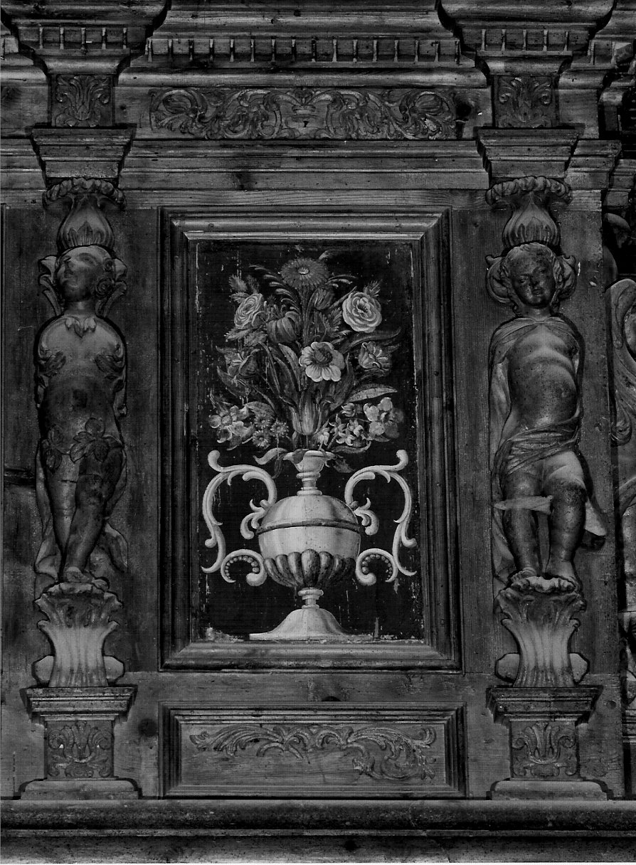 vaso con fiori (dipinto) di Salmoiraghi Giovanni Battista (sec. XVII)