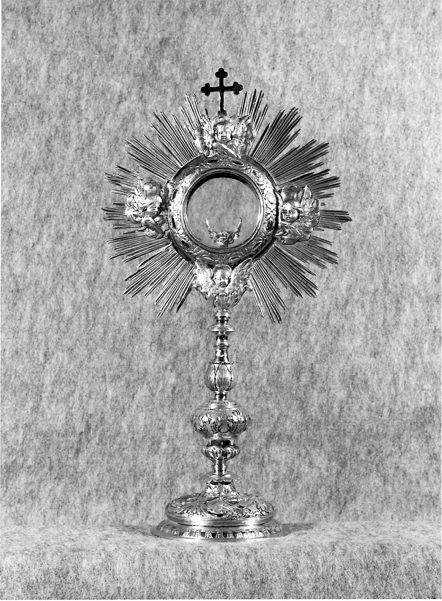 ostensorio - a raggiera, opera isolata - bottega lombarda (sec. XVII)