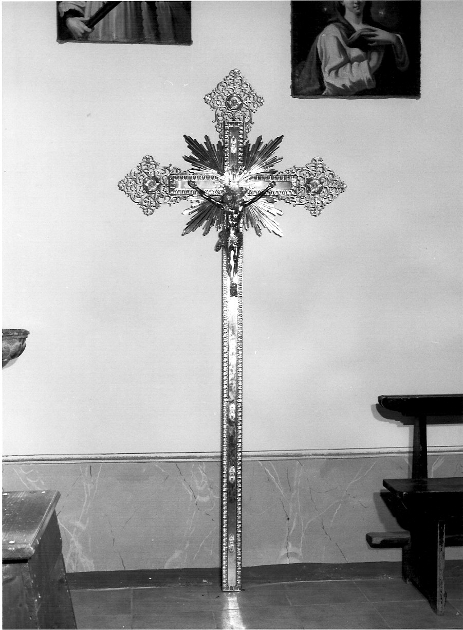 croce processionale, opera isolata - bottega lombarda (sec. XIX)