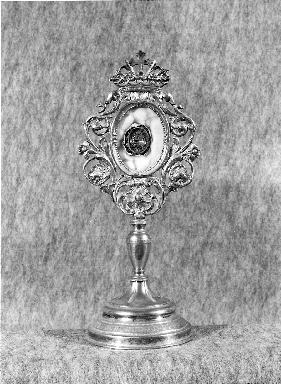 reliquiario - a ostensorio, opera isolata - bottega lombarda (sec. XIX)