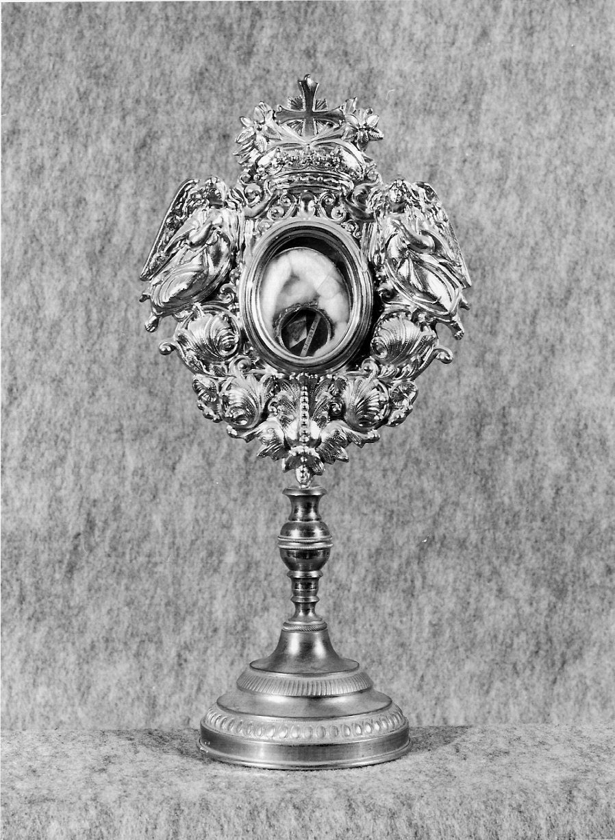 reliquiario - a ostensorio, opera isolata - bottega lombarda (sec. XIX)