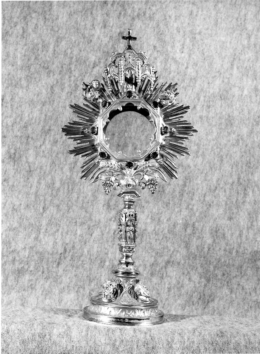 ostensorio - a raggiera, opera isolata - bottega lombarda (primo quarto sec. XX)