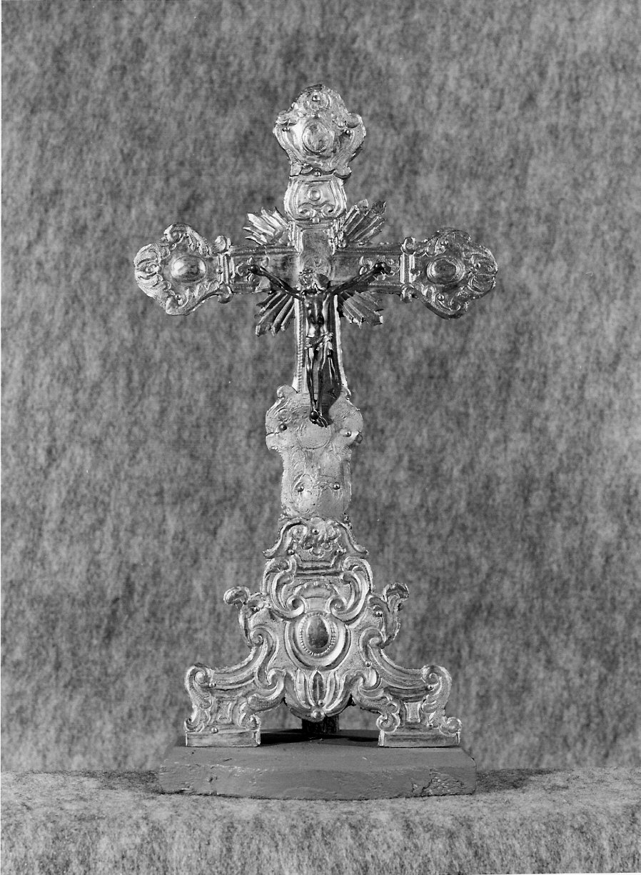 croce d'altare, opera isolata - bottega lombarda (sec. XVIII)