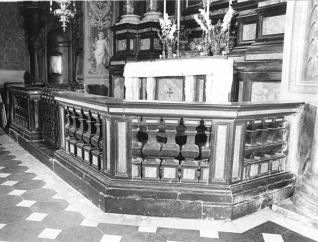 balaustrata, opera isolata - bottega lombarda (sec. XVII)