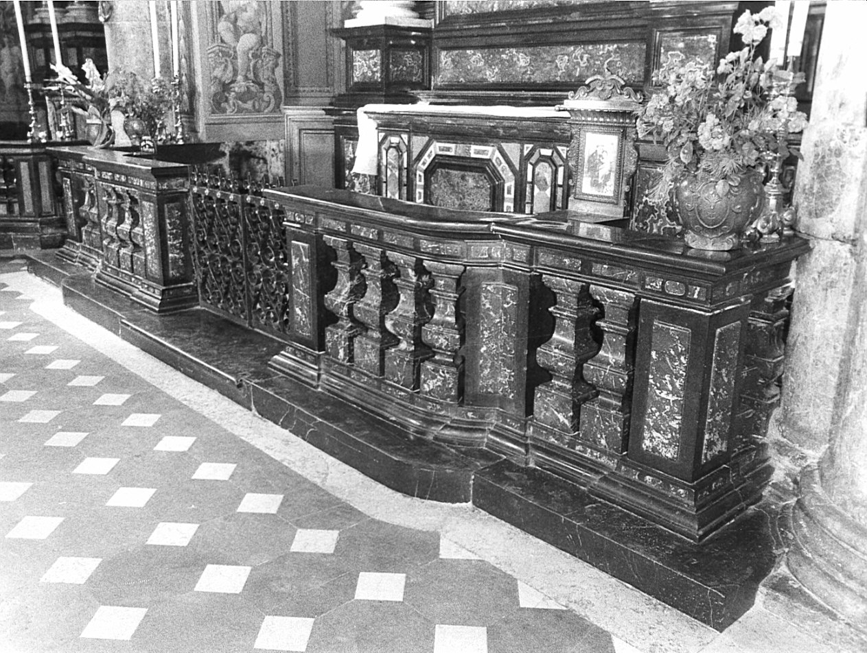 balaustrata, opera isolata - bottega lombarda (fine sec. XVII)