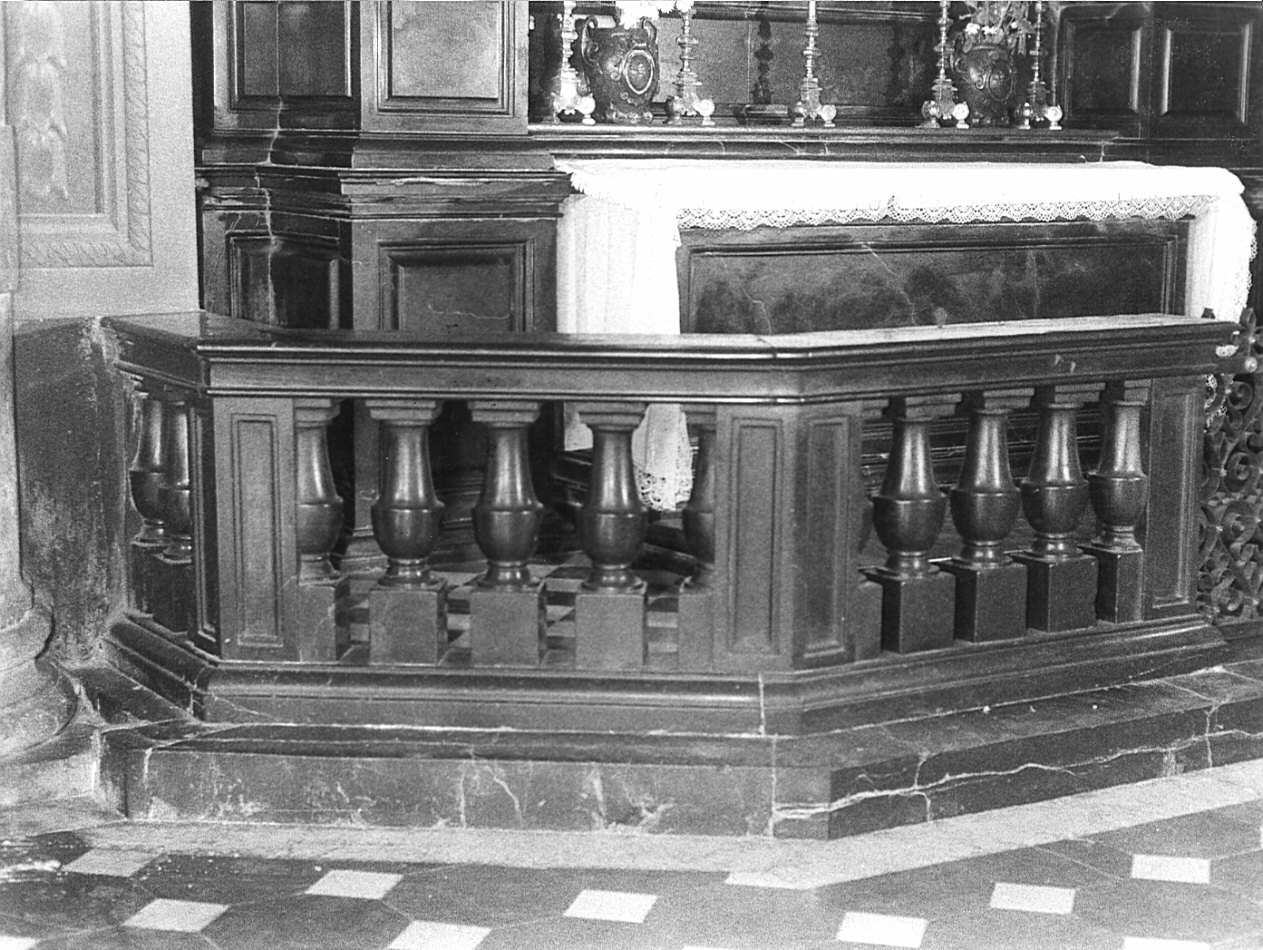 balaustrata, opera isolata - bottega bergamasca (sec. XVII)