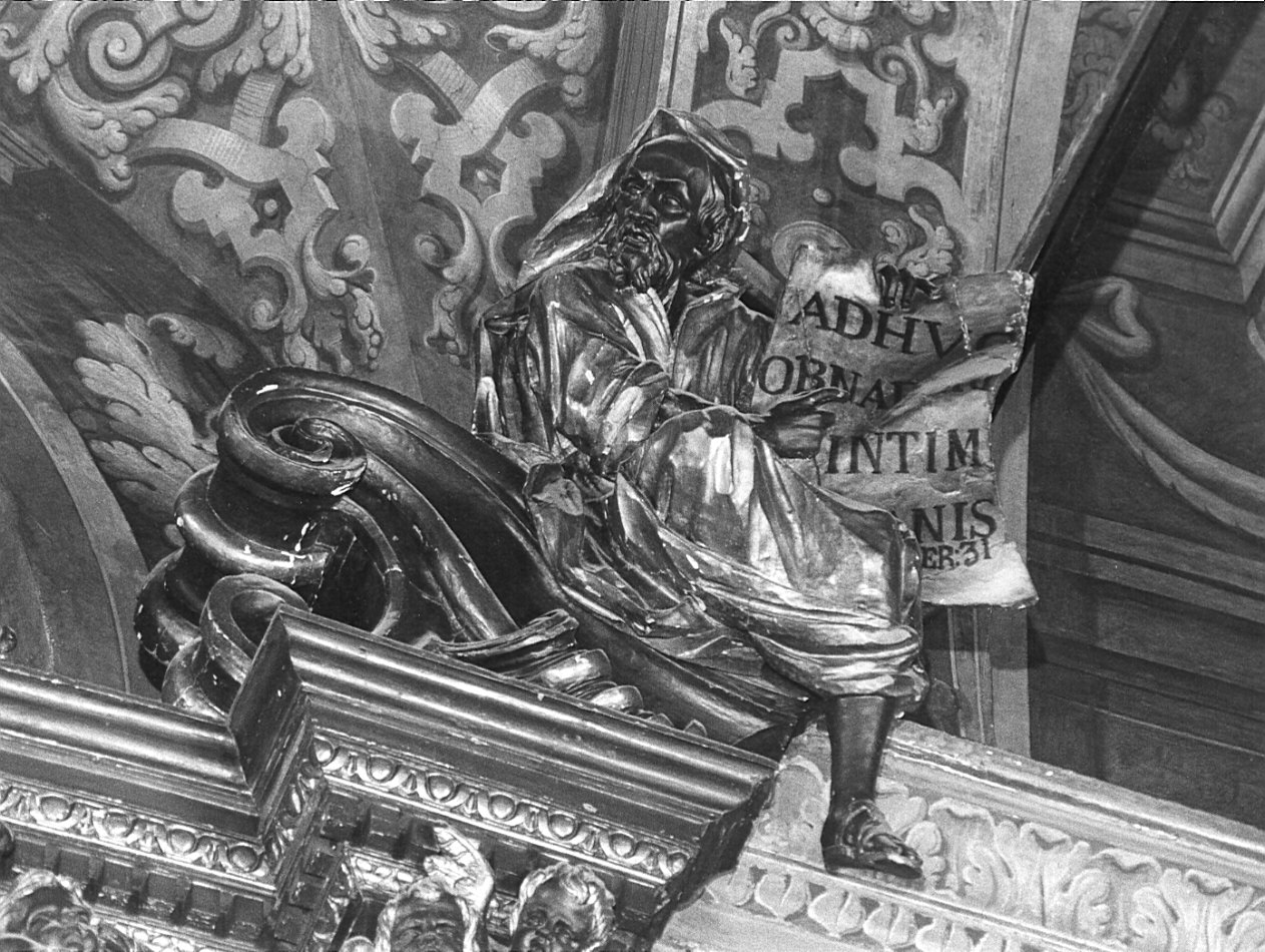 Geremia (statua, elemento d'insieme) - bottega bergamasca (sec. XVIII)