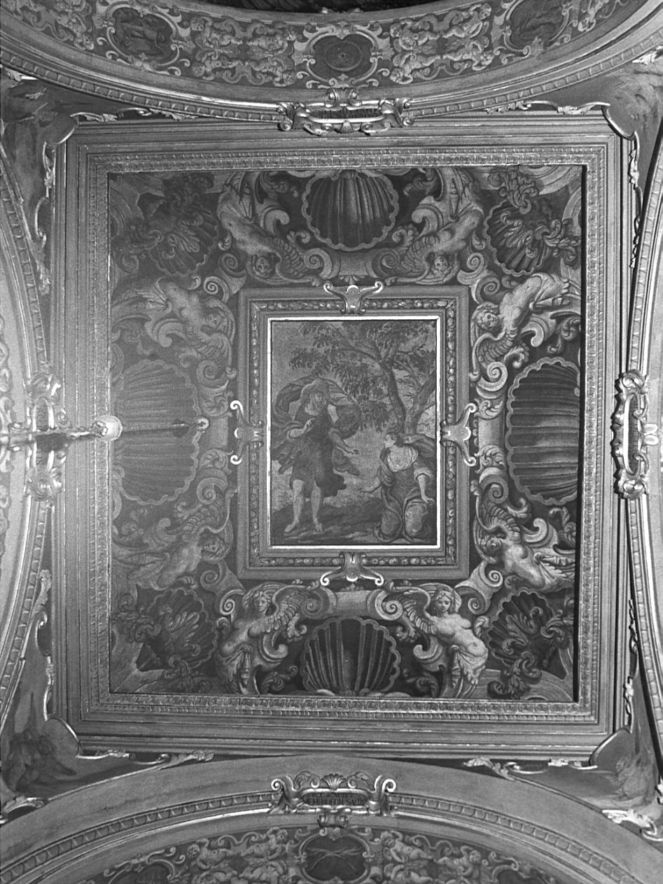 apparizione di Cristo risorto a Santa Maria Maddalena (dipinto, elemento d'insieme) di De Lambrancis Giovanni Battista (sec. XVII)