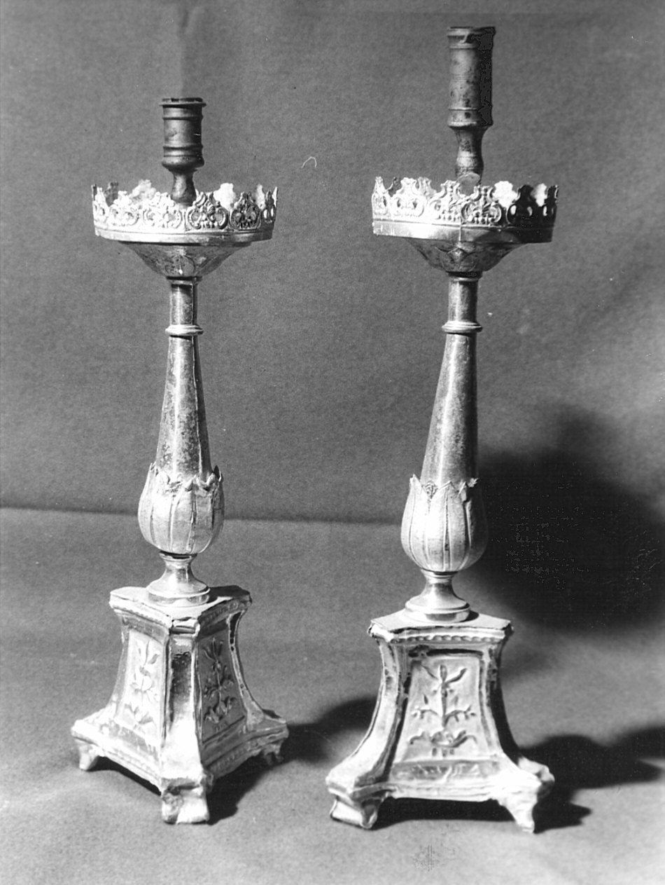 candeliere, coppia - bottega lombarda (sec. XIX)