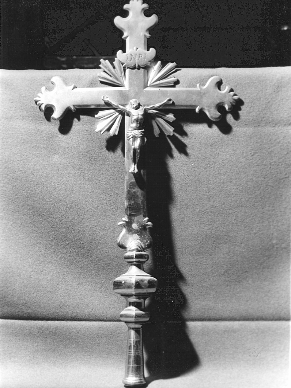 croce processionale, opera isolata - bottega lombarda (sec. XIX)