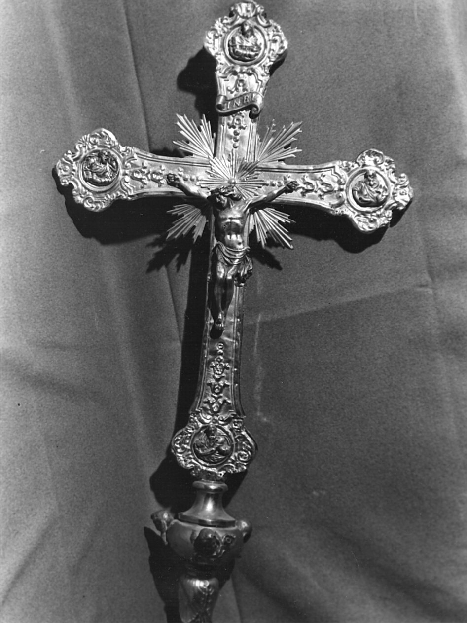 croce processionale, opera isolata - bottega lombarda (sec. XIX)