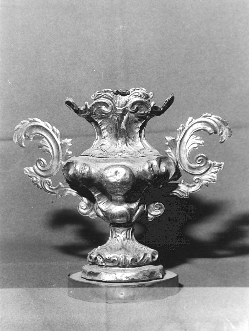 vaso d'altare con composizione floreale, opera isolata - bottega lombarda (fine/inizio secc. XVII/ XVIII)