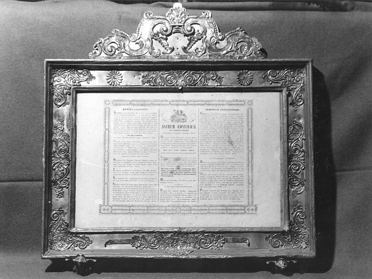 cartagloria, opera isolata - bottega lombarda (sec. XVIII)