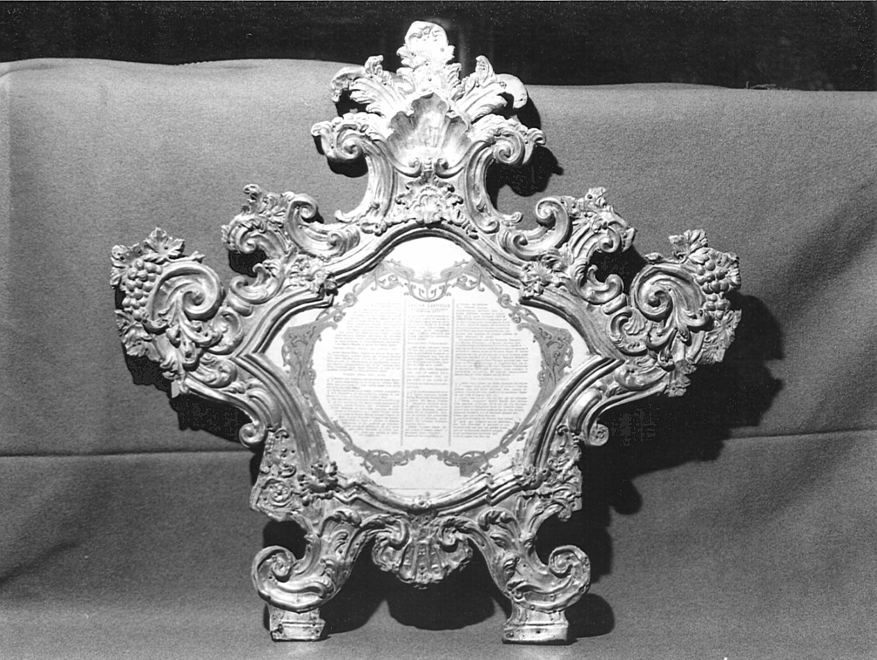 cartagloria, opera isolata - bottega lombarda (sec. XVIII)