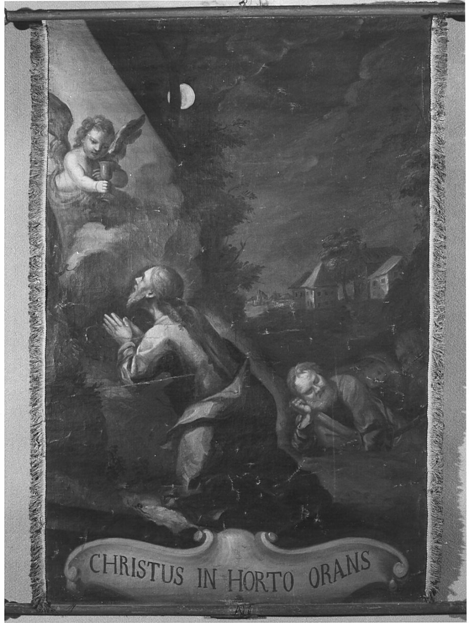 orazione di Cristo nell'orto di Getsemani (stendardo processionale, opera isolata) - ambito lombardo (sec. XVIII)