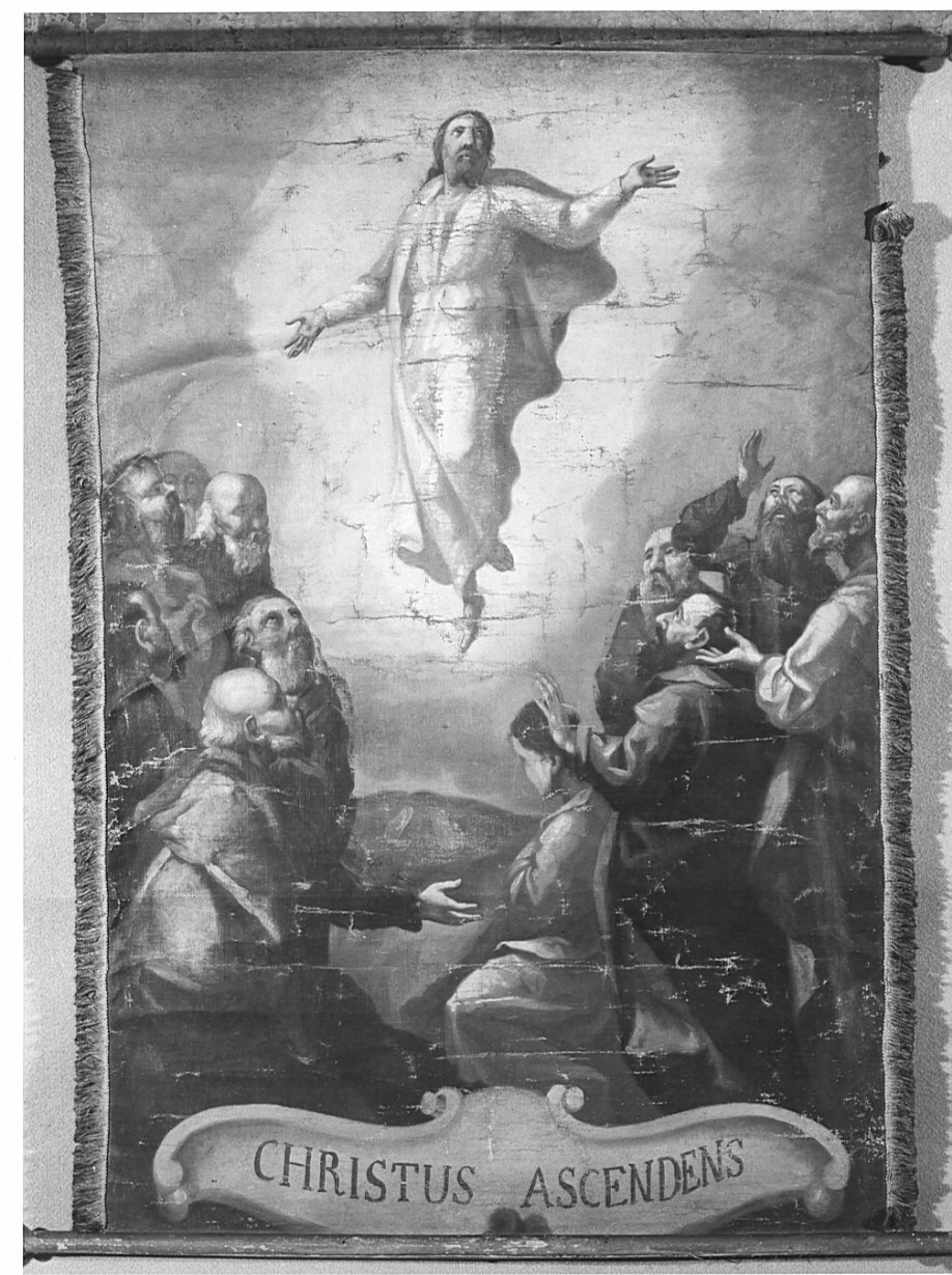 ascensione di Cristo (stendardo processionale, opera isolata) - ambito lombardo (sec. XVIII)